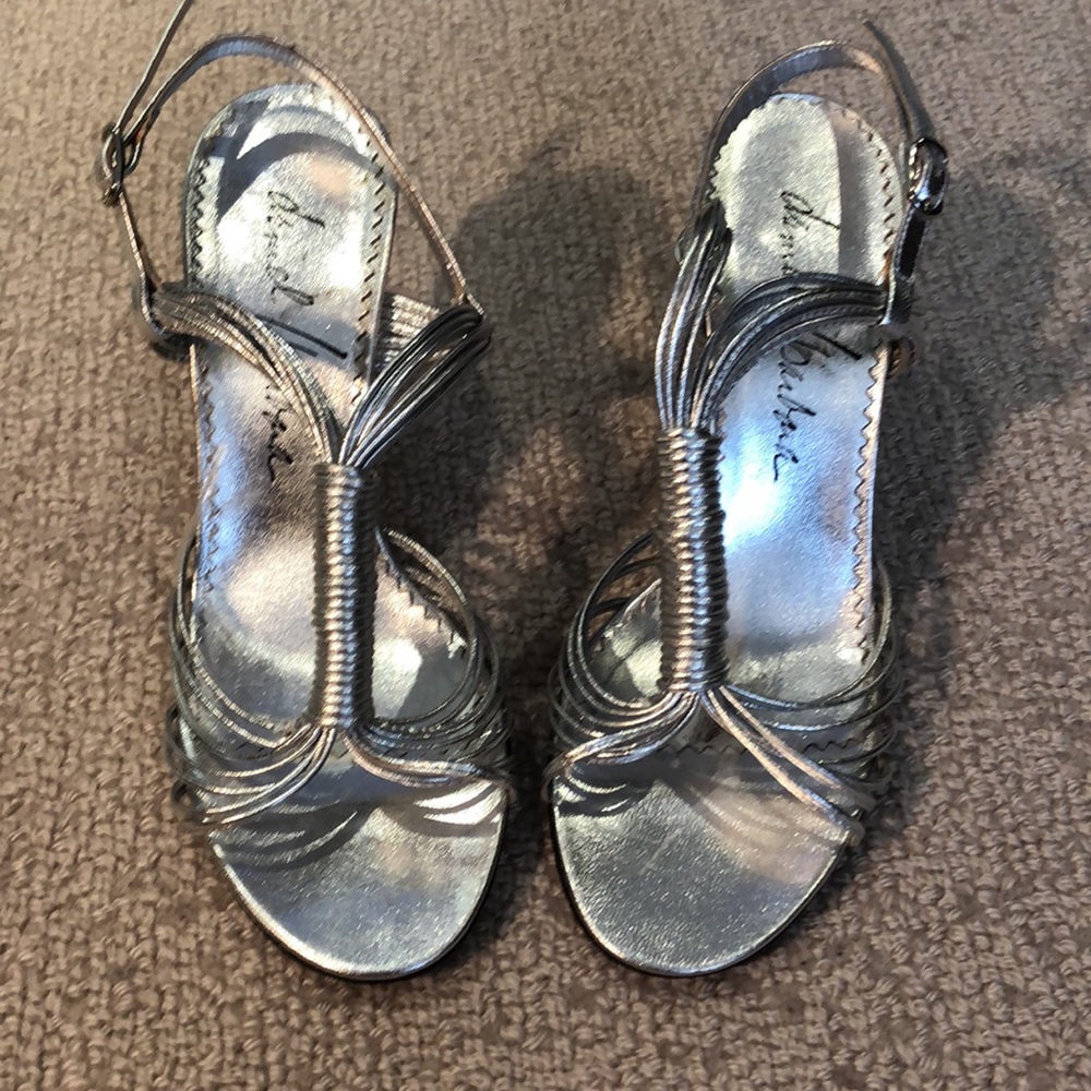 Ladies Silver Daniel/Barbara Evening Sandals